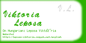viktoria leposa business card
